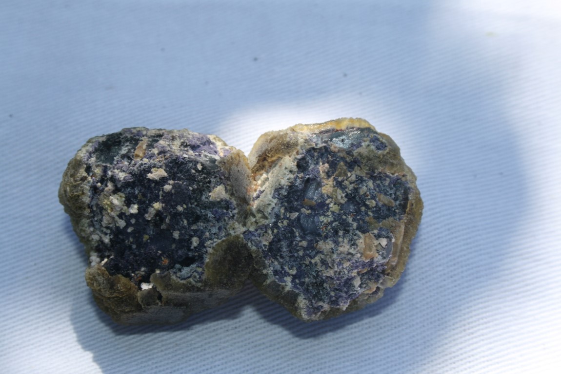 Purple and Butterscotch Fluorite from Riemvasmaak , South Africa  4865